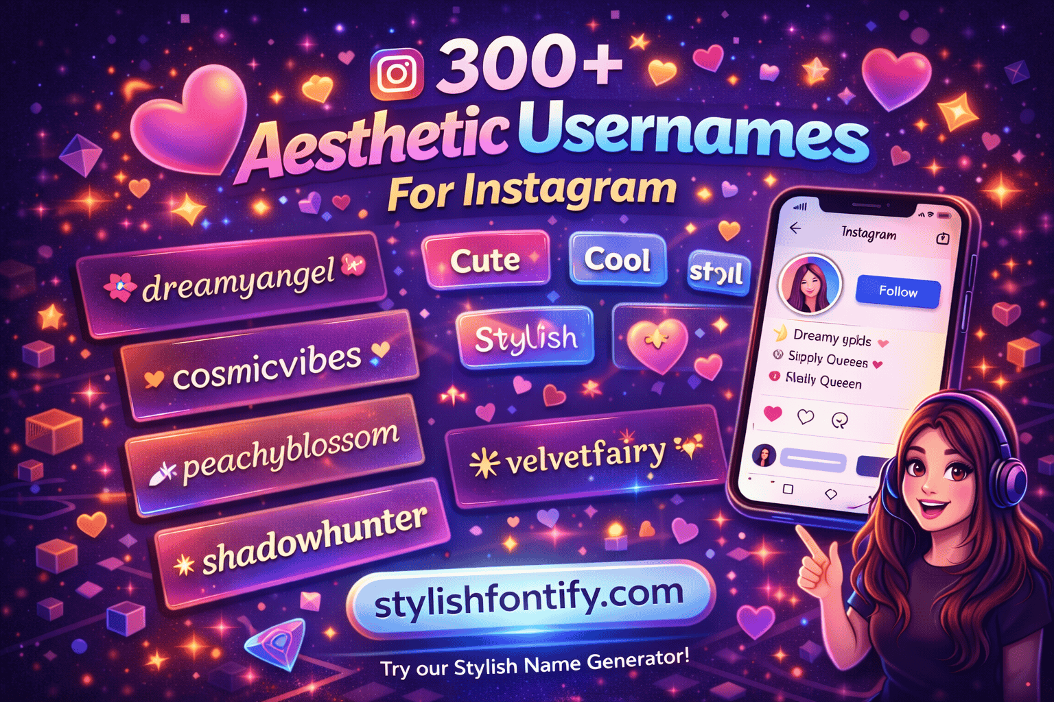 aesthetic usernames for instagram