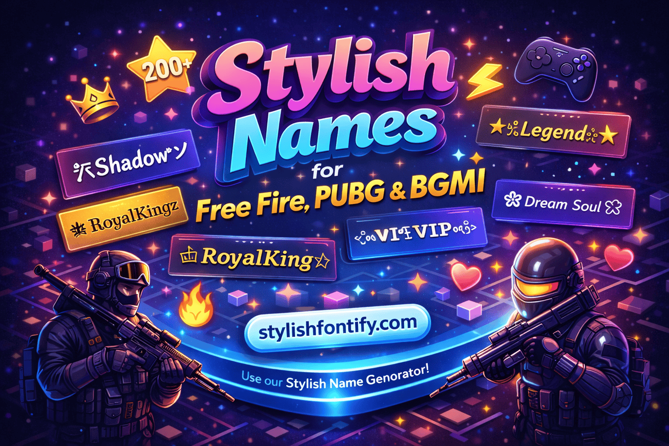 Stylish Names for Free Fire