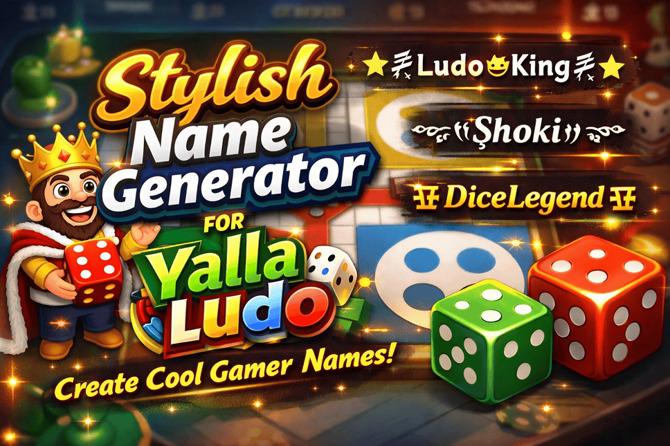 stylish name generator for yalla ludo