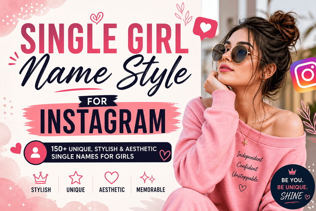single girl name style for Instagram