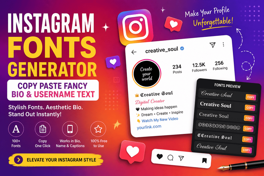 Instagram Fonts Generator