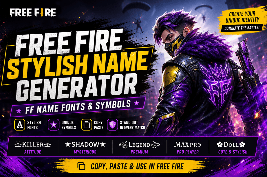 Free Fire Stylish Name Generator