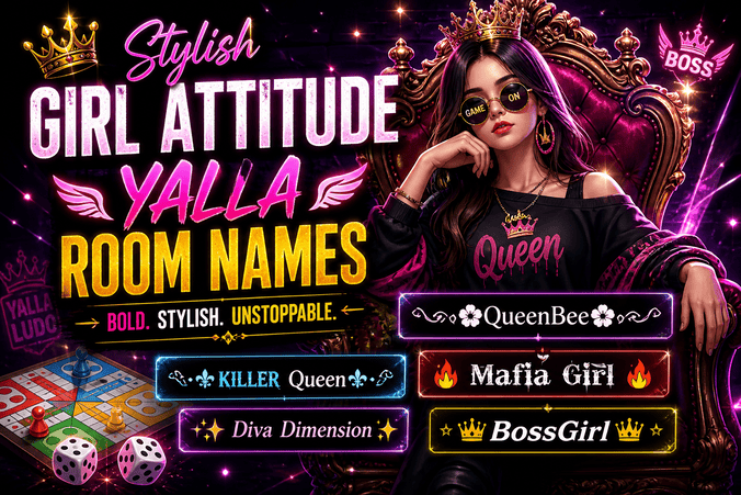 yalla room name style girl attitude