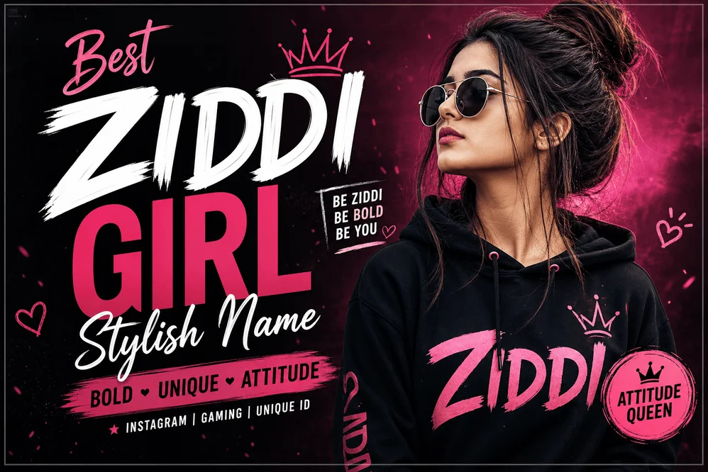 Ziddi Girl Stylish Name