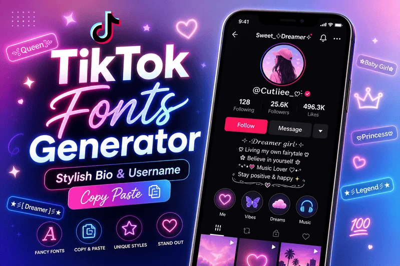 TikTok Fonts Generator