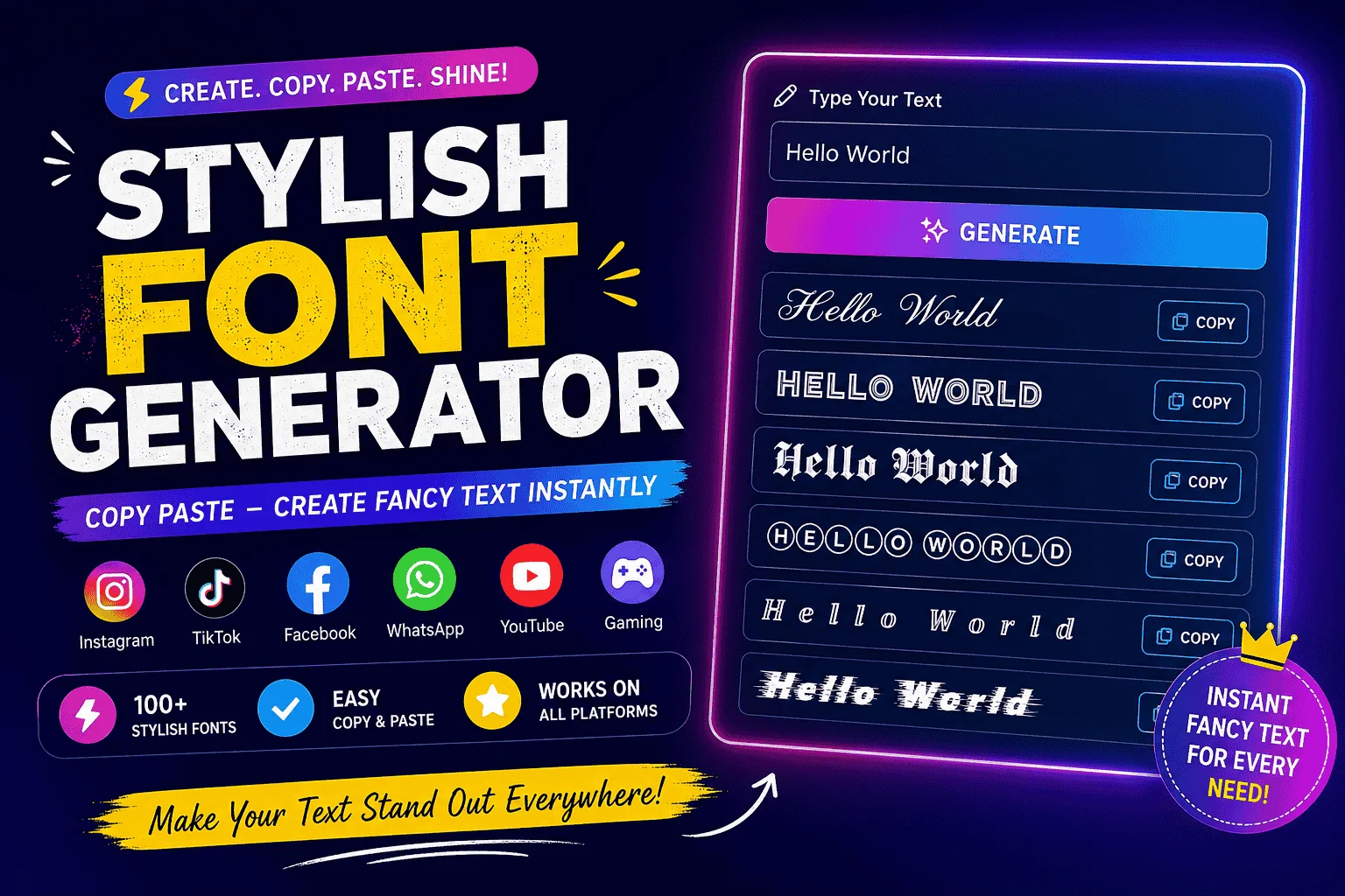 Stylish Font Generator