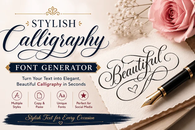stylish calligraphy font generator
