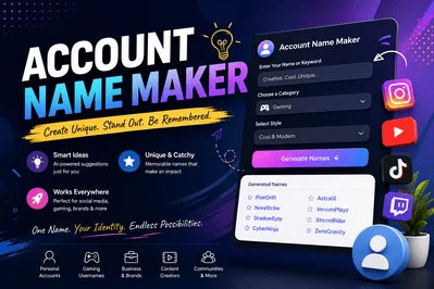 Account Name Maker: How to Create a Memorable Username for Any Platform ?