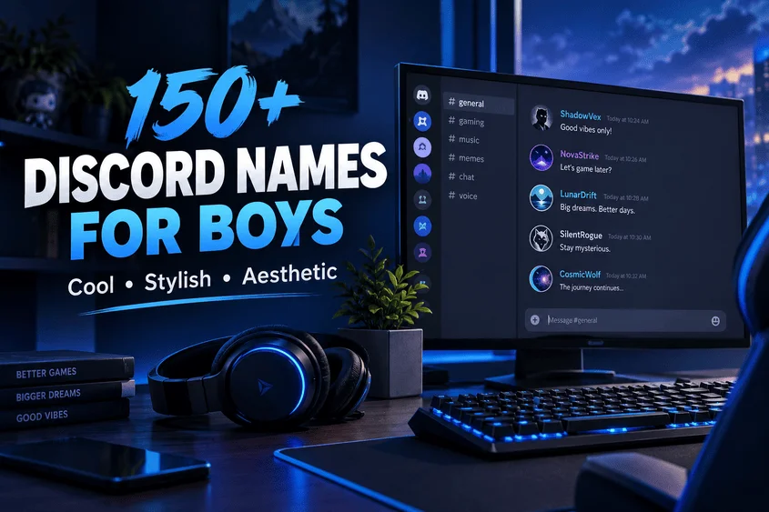 150+ Discord Names Ideas for Boy: Cool & Aesthetic