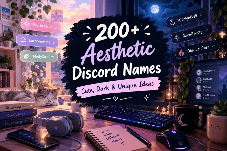 200+ Aesthetic Discord Names: Cute, Dark & Unique Ideas